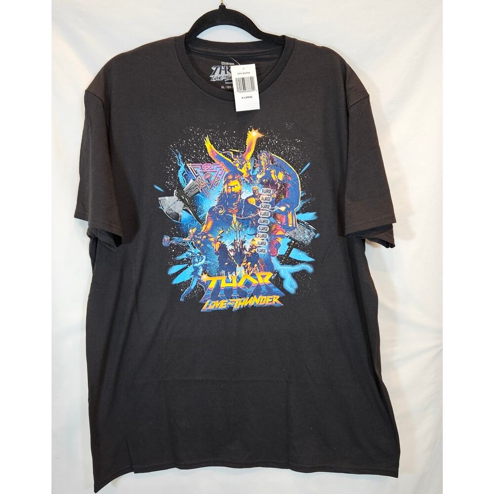 Marvel Thor Love and Thunder Graphic T-Shirt Black XL NWT